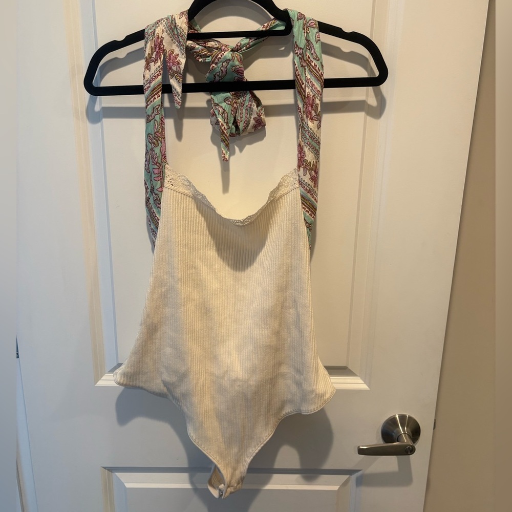 Free People Intimately Eyes For U Halter Bodysuit